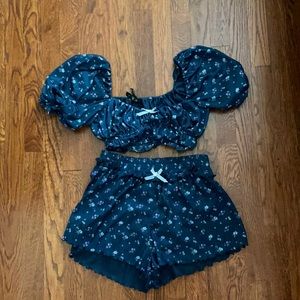 for love and lemons x victoria secret set